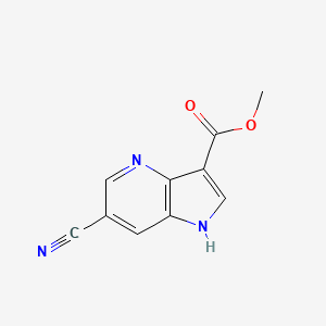 Methyl 6-cyano-1H-pyrrolo[3,2-b]pyridine-3-carboxylate