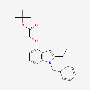molecular formula C23H27NO3 B1610699 tert-butyl 2-(1-benzyl-2-ethyl-1H-indol-4-yloxy)acetate CAS No. 220862-18-0