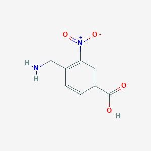 molecular formula C8H8N2O4 B1610702 4-(氨甲基)-3-硝基苯甲酸 CAS No. 2372-51-2