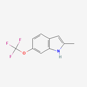 molecular formula C10H8F3NO B1610705 2-methyl-6-(trifluoromethoxy)-1H-indole CAS No. 57330-49-1