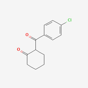 molecular formula C13H13ClO2 B1610707 2-(4-Chlorobenzoyl)cyclohexanone CAS No. 38968-76-2