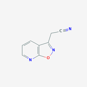 molecular formula C8H5N3O B1610712 Isoxazolo[5,4-B]pyridine-3-acetonitrile CAS No. 58035-53-3