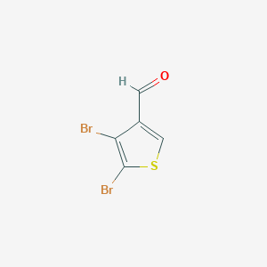 molecular formula C5H2Br2OS B1610714 4,5-Dibromothiophene-3-carbaldehyde CAS No. 61200-56-4