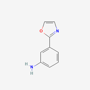 molecular formula C9H8N2O B1610721 3-(Oxazol-2-yl)aniline CAS No. 35582-08-2