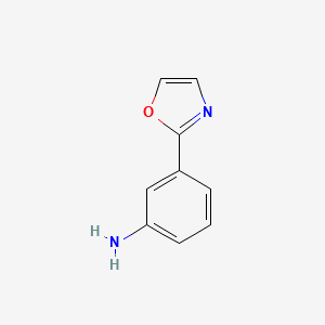 molecular formula C9H8N2O B1610721 3-(1,3-Oxazol-2-yl)aniline CAS No. 35582-08-2