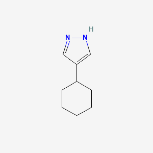 molecular formula C9H14N2 B1610733 4-cyclohexyl-1H-Pyrazole CAS No. 73123-52-1