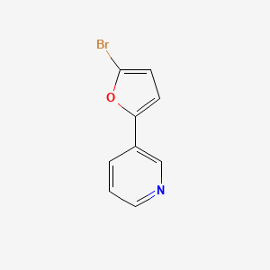molecular formula C9H6BrNO B1610747 3-(5-Bromo-2-furanyl)-pyridine CAS No. 55484-31-6