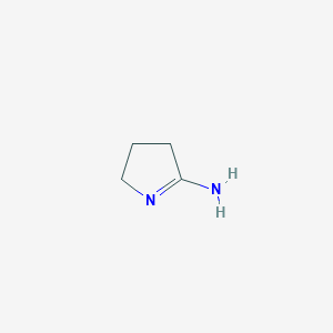 molecular formula C4H8N2 B1610777 3,4-dihydro-2H-pyrrol-5-amine CAS No. 872-34-4