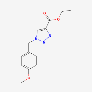 molecular formula C13H15N3O3 B1610783 Ethyl 1-(4-methoxybenzyl)-1H-1,2,3-triazole-4-carboxylate CAS No. 81581-05-7