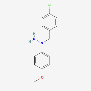 1-(4-Chlorobenzyl)-1-(4-methoxyphenyl)hydrazine