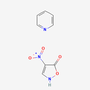 molecular formula C8H7N3O4 B1610817 4-Nitro-5(2H)-isoxazolone Pyridinium Salt CAS No. 145640-15-9
