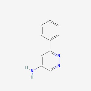 molecular formula C10H9N3 B1610835 6-Phenylpyridazin-4-amine CAS No. 85156-26-9
