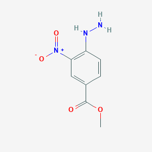 molecular formula C8H9N3O4 B1610836 Methyl 4-hydrazinyl-3-nitrobenzoate CAS No. 87054-48-6