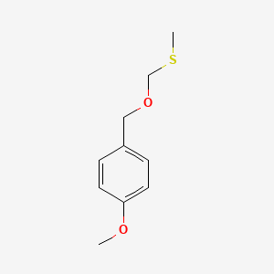 Benzene, 1-methoxy-4-[[(methylthio)methoxy]methyl]-