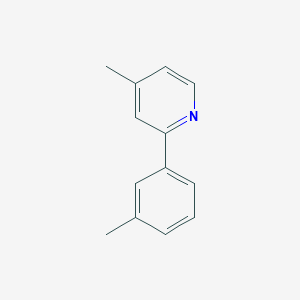 molecular formula C13H13N B1610853 4-Methyl-2-m-tolyl-pyridine CAS No. 80635-91-2