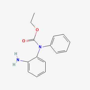 molecular formula C15H16N2O2 B1610854 Diphenylamino-3-carbaminoethyl ester CAS No. 86514-37-6