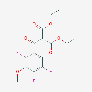 molecular formula C15H15F3O6 B1610864 Diethyl 2-(2,4,5-trifluoro-3-methoxybenzoyl)malonate CAS No. 112811-67-3