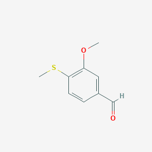 molecular formula C9H10O2S B1610868 3-Methoxy-4-(methylthio)benzaldehyde CAS No. 68885-46-1