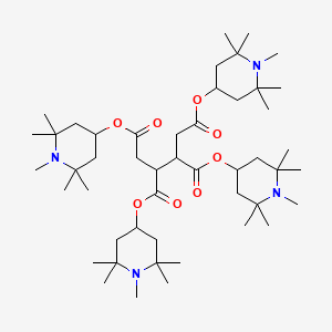 molecular formula C48H86N4O8 B1610875 1,2,3,4-Butanetetracarboxylic acid, 1,2,3,4-tetrakis(1,2,2,6,6-pentamethyl-4-piperidinyl) ester CAS No. 91788-83-9