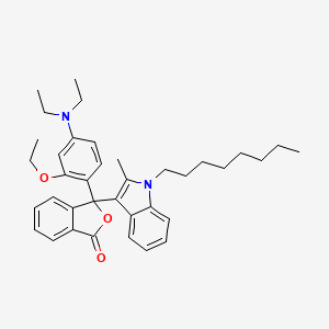 3-[4-(Diethylamino)-2-ethoxyphenyl]-3-(2-methyl-1-octyl-1H-indol-3-yl)-2-benzofuran-1(3H)-one