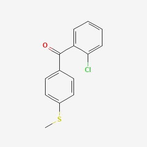 2-Chloro-4'-(thiomethyl)benzophenone