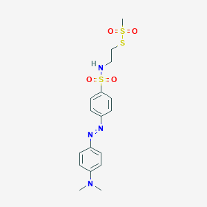 molecular formula C17H22N4O4S3 B016109 Dabsylaminoethyl Methanethiosulfonate CAS No. 887354-19-0