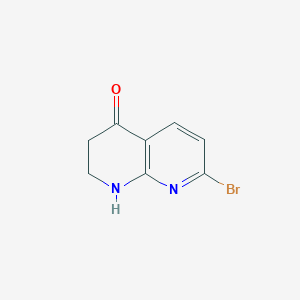 molecular formula C8H7BrN2O B1610904 7-Bromo-2,3-dihydro-1,8-naphthyridin-4(1H)-one CAS No. 64942-87-6