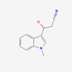 molecular formula C12H10N2O B1610909 3-(1-methyl-1H-indol-3-yl)-3-oxopropanenitrile CAS No. 343778-74-5