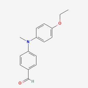 molecular formula C16H17NO2 B1610912 4-((4-Ethoxyphenyl)(methyl)amino)benzaldehyde CAS No. 6837-98-5
