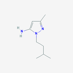 molecular formula C9H17N3 B1610917 3-Methyl-1-(3-methylbutyl)-1H-pyrazol-5-amine CAS No. 3524-38-7