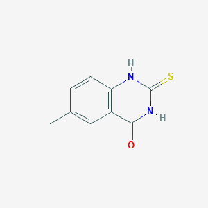 molecular formula C9H8N2OS B1610918 6-methyl-2-thioxo-2,3-dihydroquinazolin-4(1H)-one CAS No. 49681-94-9