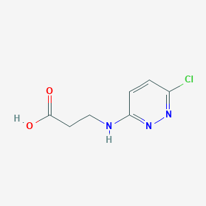 molecular formula C7H8ClN3O2 B1610922 3-[(6-Chloropyridazin-3-yl)amino]propanoic acid CAS No. 27255-10-3