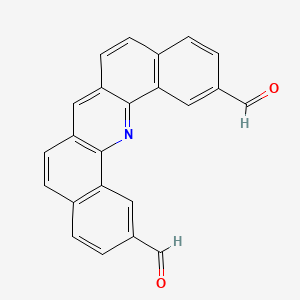 molecular formula C23H13NO2 B1610923 2,12-Diformyl-dibenzo[c,h]acridine CAS No. 263708-49-2
