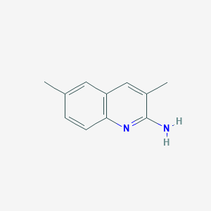 molecular formula C11H12N2 B1610936 2-Amino-3,6-dimethylquinoline CAS No. 137110-39-5