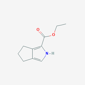 molecular formula C10H13NO2 B1610937 Ethyl 2,4,5,6-tetrahydrocyclopenta[c]pyrrole-1-carboxylate CAS No. 128812-35-1