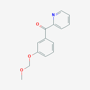 molecular formula C14H13NO3 B1610956 [3-(Methoxymethoxy)phenyl](pyridin-2-yl)methanone CAS No. 474534-38-8