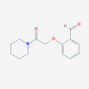 molecular formula C14H17NO3 B1610971 2-[2-Oxo-2-(1-piperidinyl)ethoxy]benzaldehyde CAS No. 125418-89-5