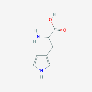 molecular formula C7H10N2O2 B1610973 2-Amino-3-(1H-pyrrol-3-yl)propanoic acid CAS No. 209216-56-8