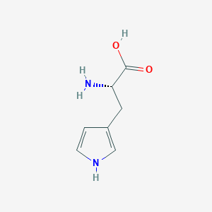 molecular formula C7H10N2O2 B1610974 (S)-2-Amino-3-(1H-pyrrol-3-yl)propanoic acid CAS No. 481660-73-5