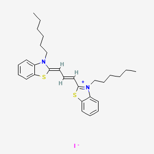 molecular formula C29H37IN2S2 B1610980 3,3'-Dihexylthiacarbocyanine iodide CAS No. 53213-87-9