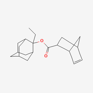 molecular formula C20H28O2 B1610986 2-Ethyladamantan-2-yl bicyclo[2.2.1]hept-5-ene-2-carboxylate CAS No. 328087-87-2