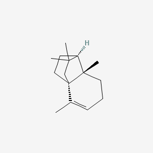 molecular formula C15H24 B1610996 (1S,6S,7R)-2,6,8,8-Tetramethyltricyclo[5.2.2.01,6]undec-2-ene CAS No. 4545-68-0