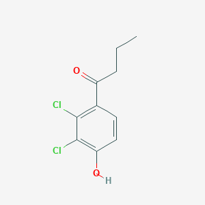 molecular formula C10H10Cl2O2 B1611000 1-(2,3-Dichloro-4-hydroxyphenyl)butan-1-one CAS No. 2350-46-1