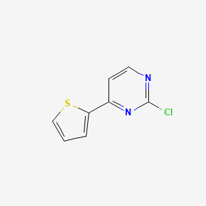 molecular formula C8H5ClN2S B1611002 2-Chloro-4-(thiophen-2-yl)pyrimidine CAS No. 83726-75-4