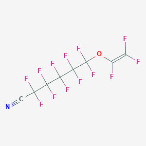 molecular formula C8F13NO B1611003 2,2,3,3,4,4,5,5,6,6-Decafluoro-6-[(1,2,2-trifluorovinyl)oxy]hexanenitrile CAS No. 120903-40-4