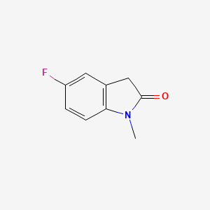molecular formula C9H8FNO B1611010 5-Fluoro-1-methylindolin-2-one CAS No. 41192-31-8