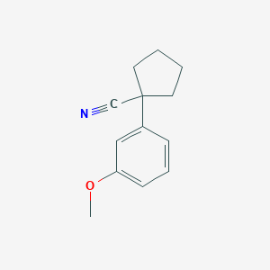 molecular formula C13H15NO B1611014 1-(3-Methoxyphenyl)cyclopentanecarbonitrile CAS No. 74316-83-9