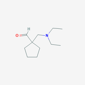 molecular formula C11H21NO B1611021 1-(Diethylaminomethyl) cyclopentanecarboxaldehyde CAS No. 208349-33-1