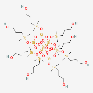 molecular formula C40H104O28Si16 B1611023 PSS-Octa[(3-hydroxypropyl)dimethylsiloxy] substituted CAS No. 288290-32-4