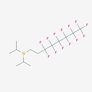 molecular formula C14H19F13Si B1611029 Diisopropyl-(1H,1H,2H,2H-perfluorooctyl)silane CAS No. 356056-14-9
